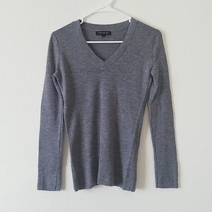 Banana Rwpublic gray marino wool v-neck sw…